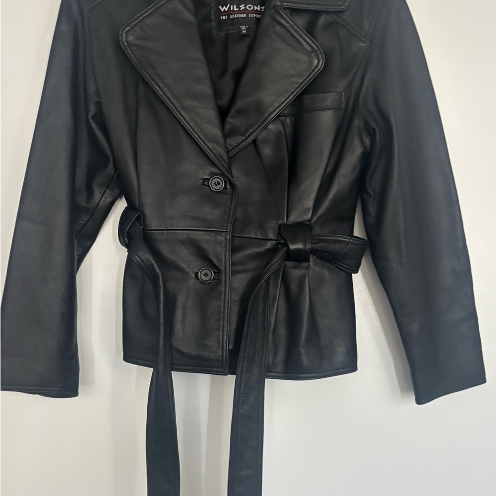 Wilson Women's Classic Black Leather Jacket
